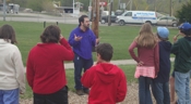 Playgrounds are fantastic places to meet people and talk with them about the gospel. Here I'm using a 'rope trick' to explain the gospel message.
