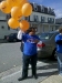 We gave out balloons with our church logo and website. I\'m happy Jose didn\'t float away!