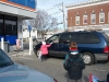 Gabriella was very eager to give a packet to this lady before she even had a chance to get out of her car!