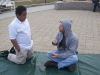 Chris (on the left) counsels a boy after the meeting. Sometimes the kids can be taller than the adults! I feel your pain Chris!