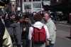 OAC Missionary Richard shares Christ with four youths after an open-air message.