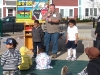 These two children were selected as the best behaved boy and girl, and won a prize. Richard is showing the gospel booklet and invited the kids to talk to any of us to have us go through it with them.