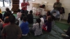 The kids did a really great job paying attention while I did a gospel \'illusion\' turning three different sized ropes to be all the same size. It illustrated the gospel message.