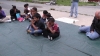 I love this photo of the children praying. Derek is on the right in the red shirt.