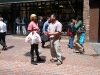 Russ sharing the gospel after an open-air message.