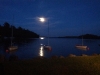 Full moon over East Grand Lake.