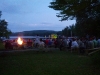 The camp week ended with a fireside service.