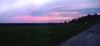 Not a bad view from our cabin. Sunset over Mount Katahdin.