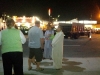 Richard sharing his faith with a Hindu couple from Vietnam after one of the open-air messages.