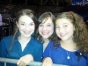Three beautiful ladies. Mackenzie (friend of the family), Shelby, and Vivienne were in the adult choir.