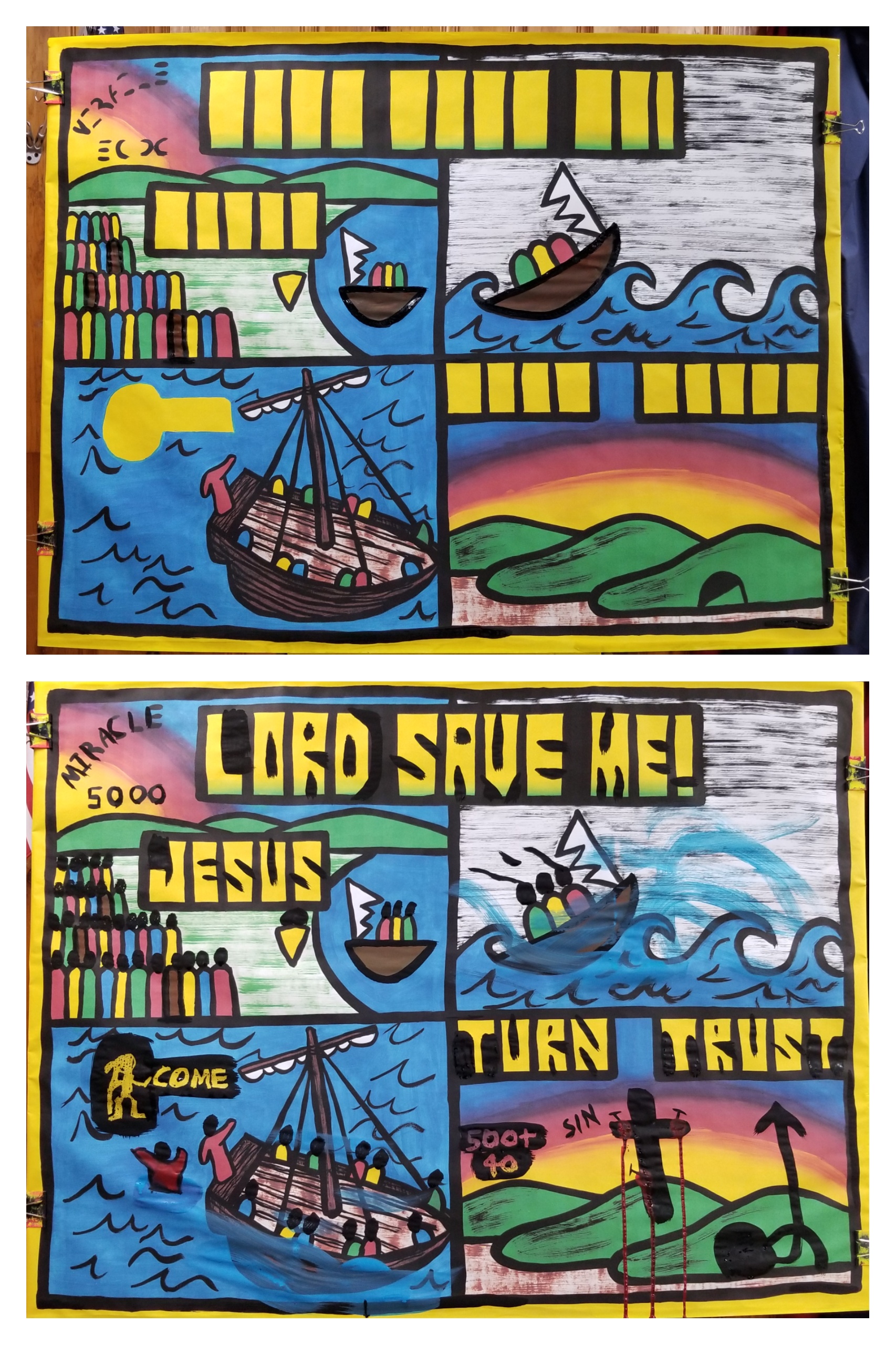 Part 5 in a 5-part series on the "Early Ministry of Jesus."  This message teaches about Jesus feeding 5,000 and walking on water, proving that He is the Lord God.   When Peter came out into the water and started to sink, he cried out to Jesus, "Lord, Save Me!"   That is what we must all do! We are all drowning in sin and only Jesus can save us.   Jesus gave His life on the cross and rose again, defeating death, the grave, and sin! He was seen after His resurrection by over 500 witnesses for 40 days.  If we turn from our sin and trust the good news, we will have eternal life! Great news!!! Thank You Jesus!