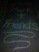 On Thursday evening, Aaron and Tonya Wentz had us all over their place, and look at the nice message waiting for us!  :)