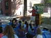 Dan sharing the gospel with the kids using the \'Heaven in a Jar\' object lesson.